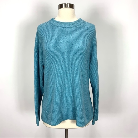Something Navy speckled crewneck sweater - Picture 1 of 5